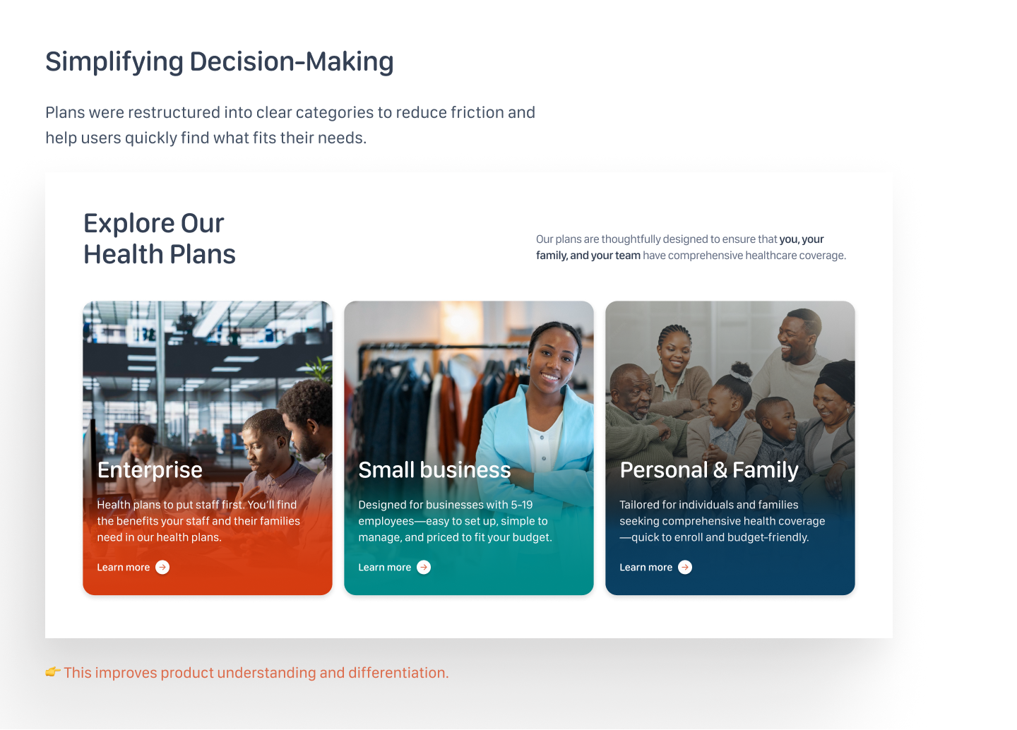 Simplifying Decision-Making — plan categories